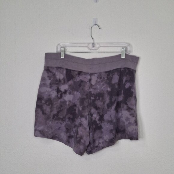 Athleta Shorts 4" Sz 1X Balance Printed Drawstring Waist Pull On Boho Workout - Picture 6 of 14